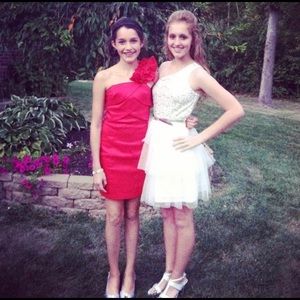 White homecoming dress